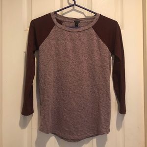 Maroon J Crew shirt